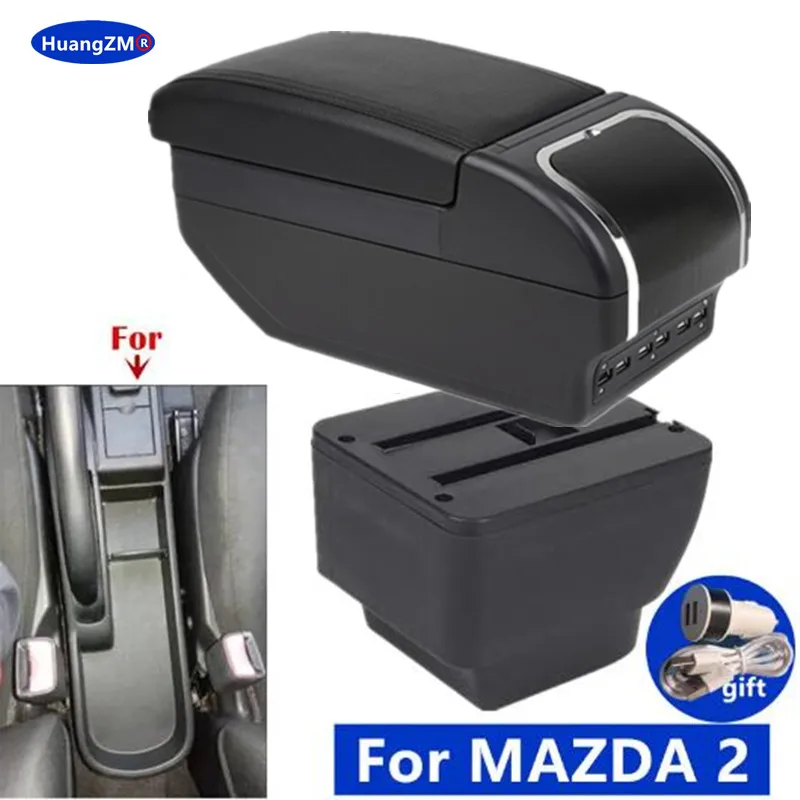 

Car Armrest box For MAZDA 2 Armrest box For MAZDA 2 Demio Storage box Interior Dedicated Retrofit parts car accessories