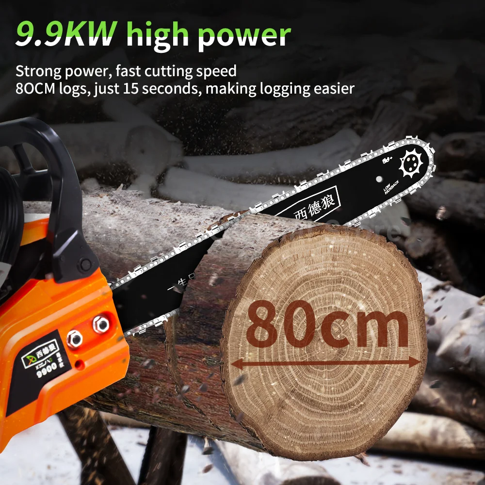 New Gasoline Chainsaw Tree Cutting Tool High Power Gasoline Saw handheld Chain Saw Cutting Wood Machine Garden Garden-urban Tool