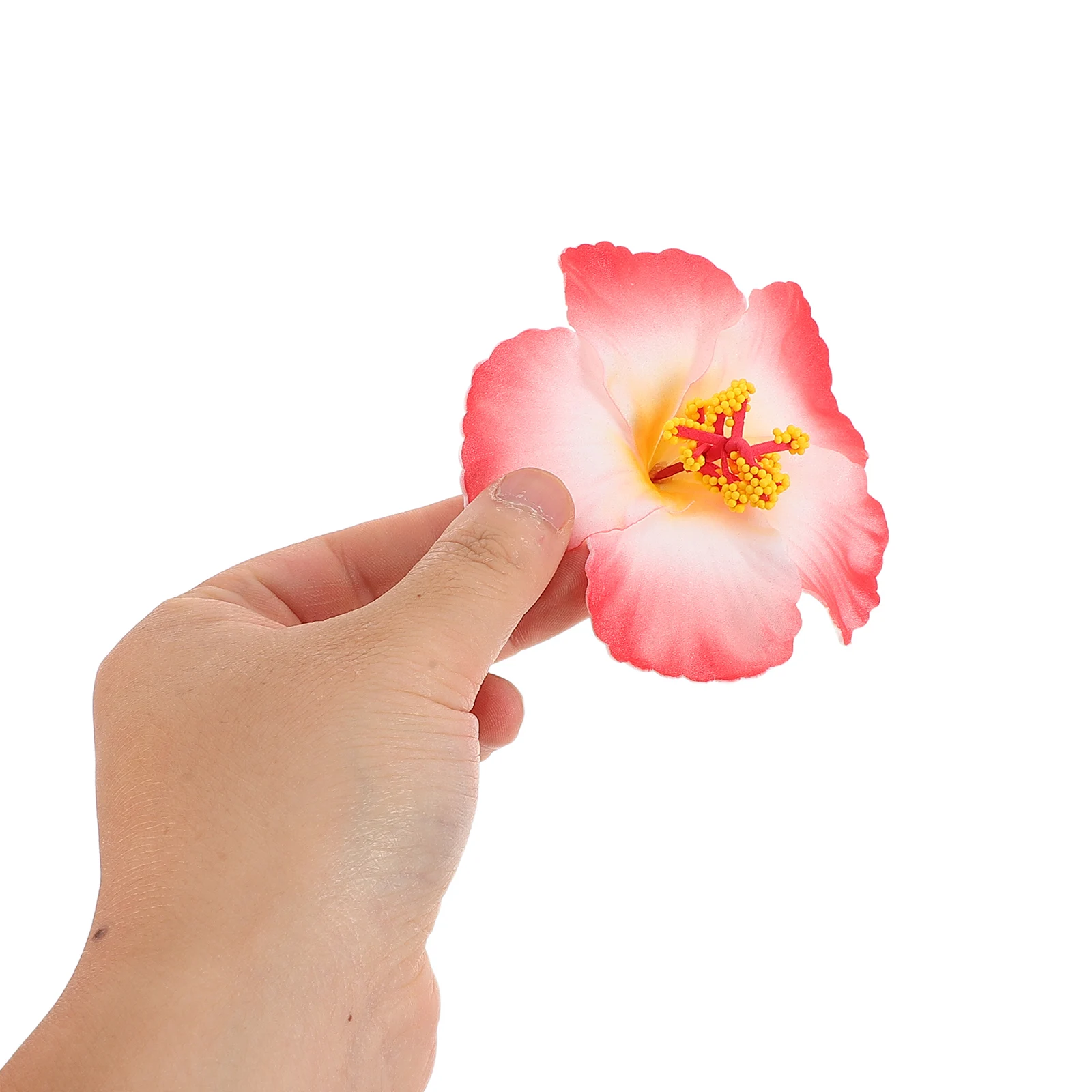 

17Pcs Artificial Hibiscus Flowers Tropical Luau Party Decorations Fake Flower DIY Hair Clip Tabletop Summer Beach Party Supplies