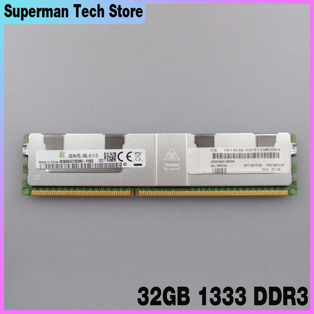 3850 X5 X3500 3650 M4 3950 X5 90Y3105 90Y3107 47J0176 Server Memory High Quality Fast Ship 32GB 1333 ECC REG DDR3