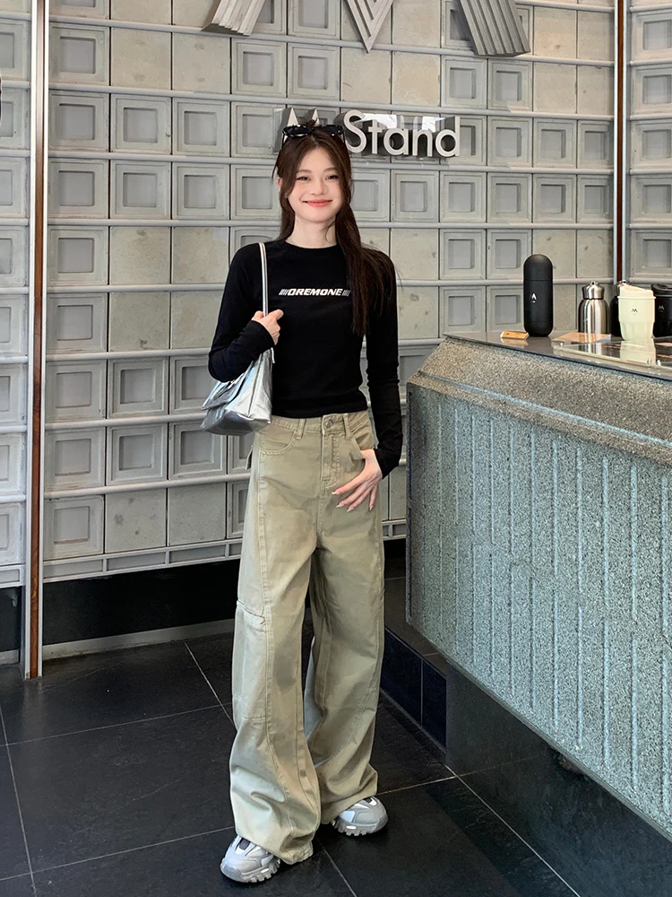 تي شيرت نسائي من القطن الخالص Bla ort Sve طويل Sve بعرض الكتف مقاس عادي تصميم غير رسمي مطبوع قاعدة irt #3