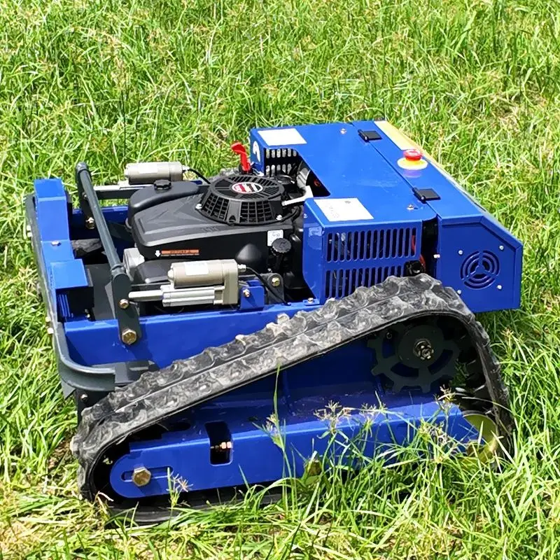 Customized Ultra Low Soft Flail Blade Remote Control Lawn Mower Exclusive For Blueberry Orchard Under Bush Weeding No Berry