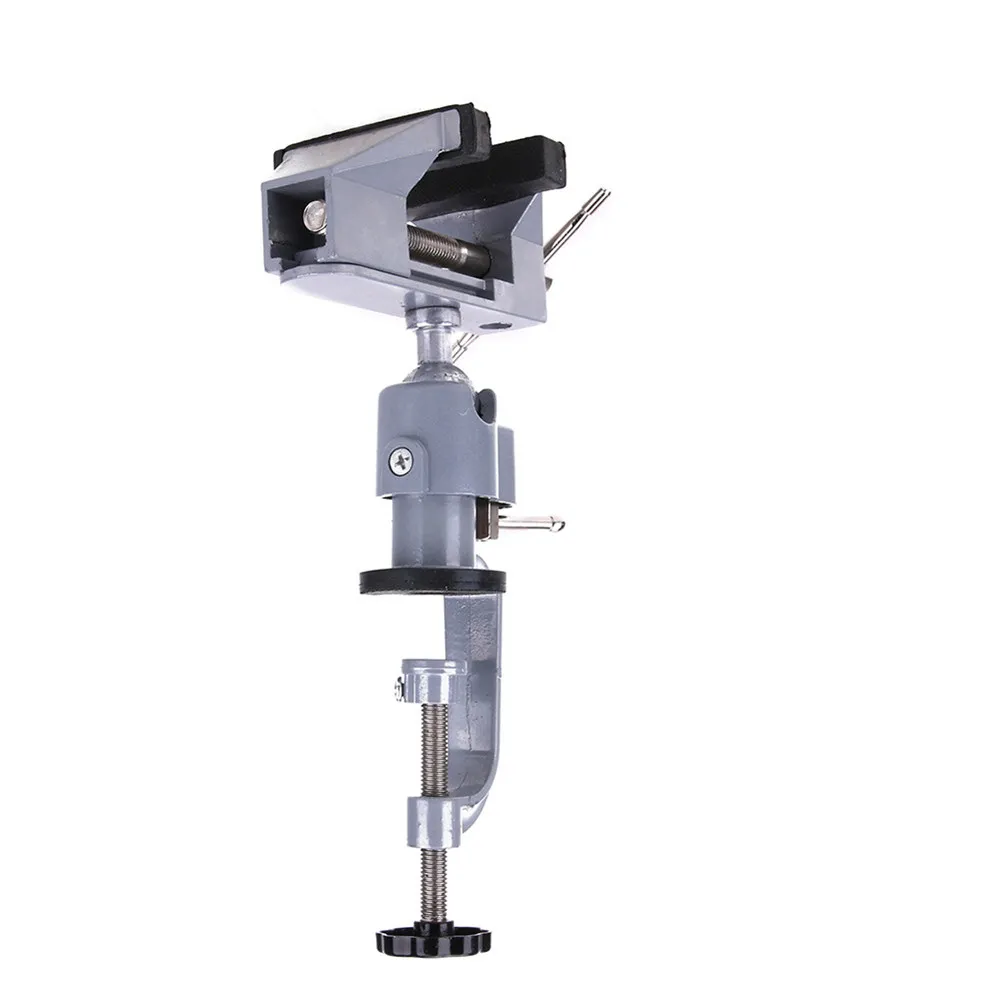 

360 Degree Rotating Universal Table Vise Clamp for Desk Workbench Countertop Swivel Bench Vice with Ball Socket Joint Rubber
