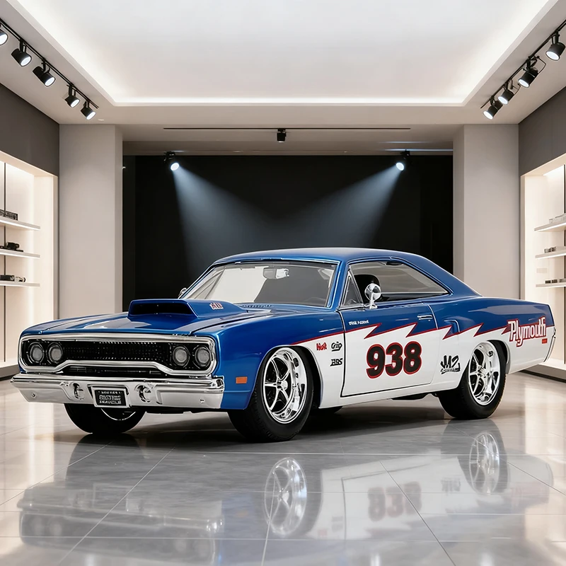 JADA 1:24 Plymouth Road Runner 1970 Auto in lega Fonde sotto pressione e veicoli giocattolo Modello di auto Modello in scala in miniatura per bambini