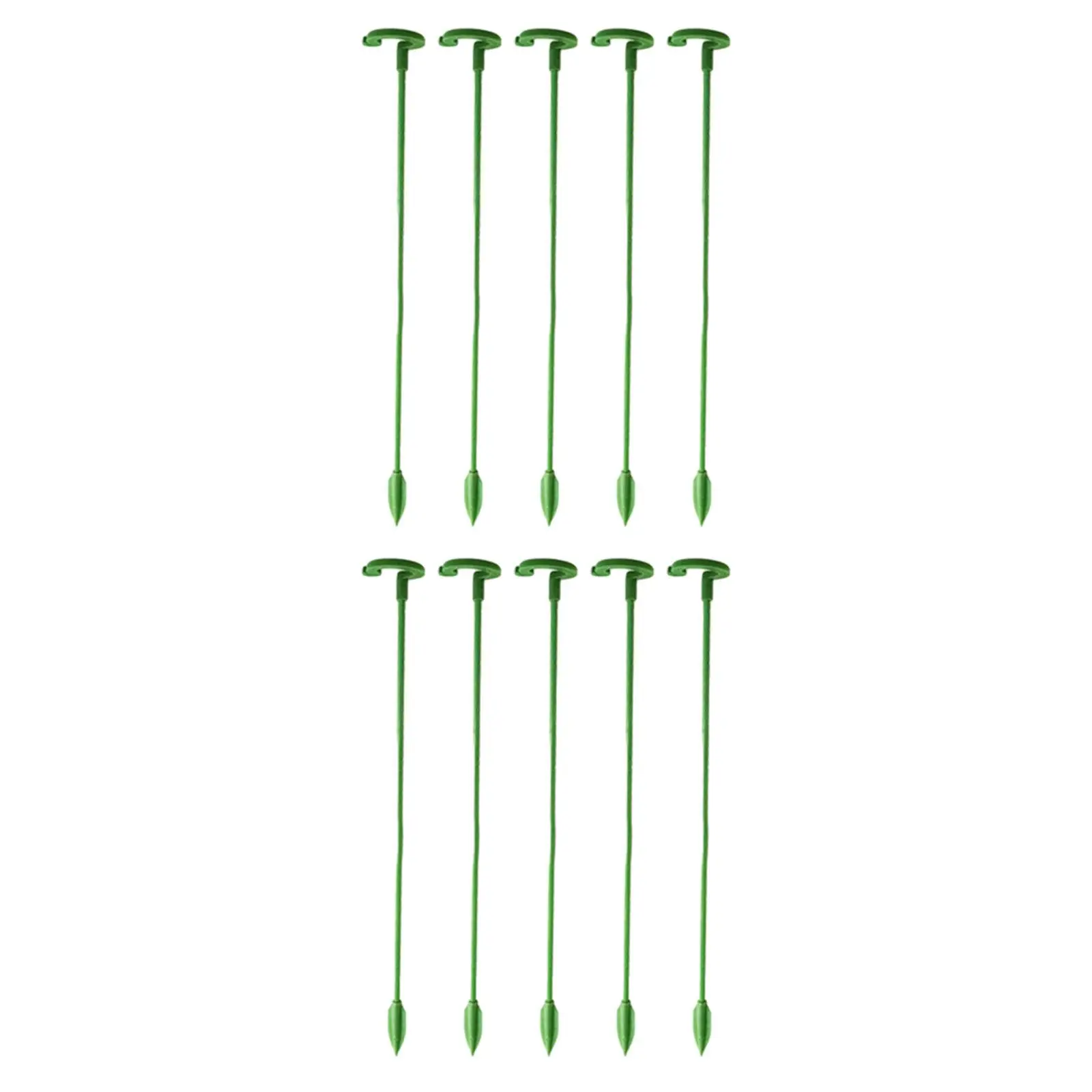 10Pcs Floral Shaped Support Rod Garden Single Stem Flower Support Plant Supports for Outdoor Peony Flowers Potted Plant