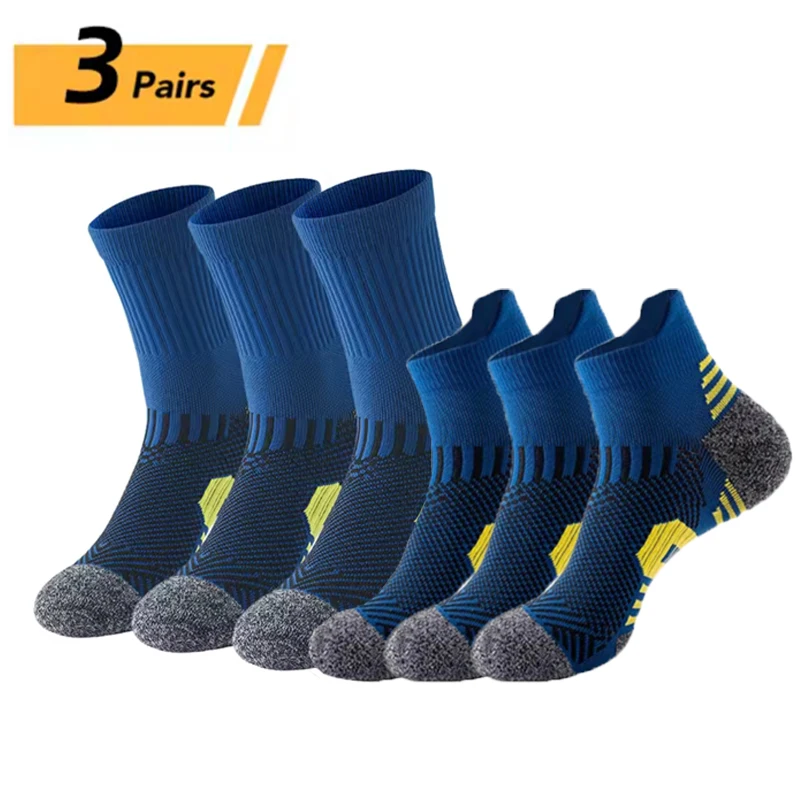 

Professional fitness sports socks, towel bottom anti-slip running socks, men's and women's quick-drying basketball Tain EUR38-44
