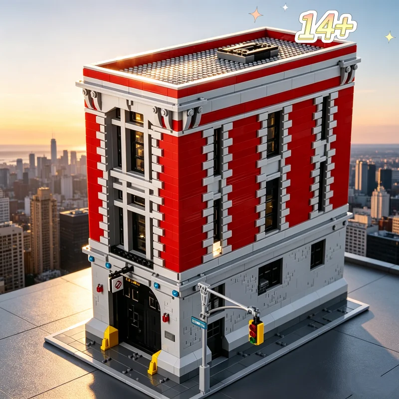 In Stock Special Offer Ghostbusters Firehouse Blocks Kit 4634PCS Classic Headquarters Bricks Creative Play Toys Wonderful Prese view 5