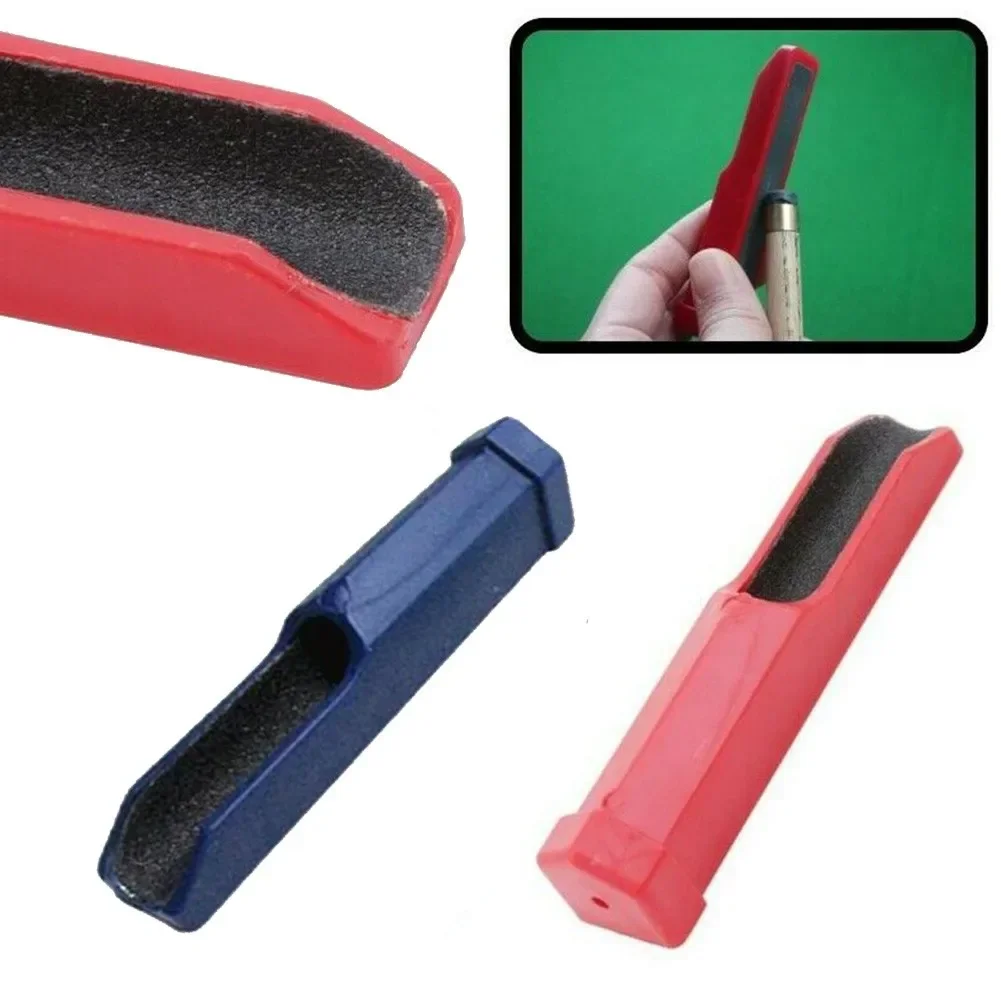 

Cue Tip Shaper High Quality Plastic For 9-11MM Cue Tips Round Shape Compact Size Red/bule Snooker Billiard Accessories