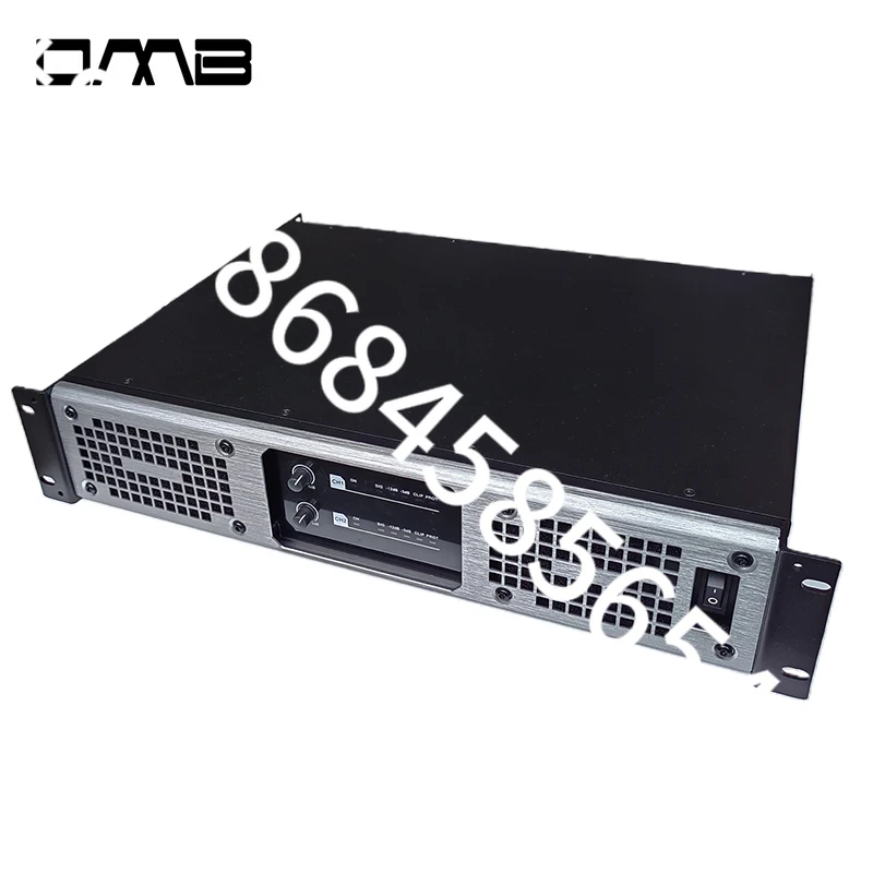 

Powerful Class D 1300W 2-Channel Professional Amplifier: Solid Aluminum Heat Sinks, Step Gain Control, LLC Power Switching