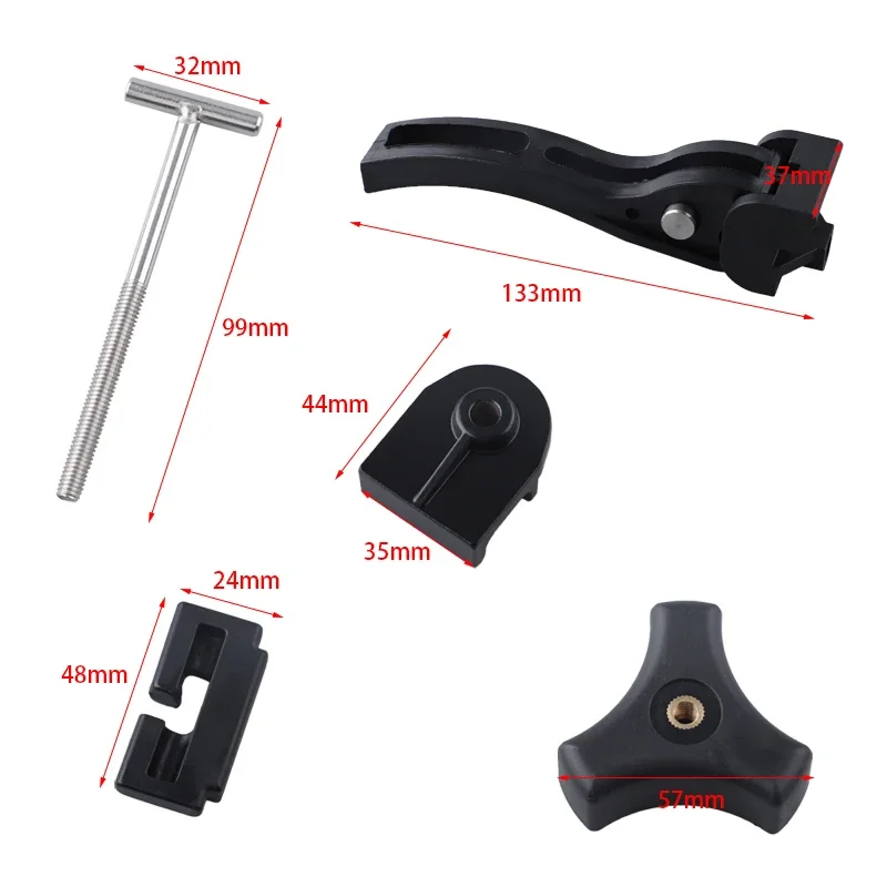 Pickup Truck Cargo Cover Fixing Kit Universal Replacement Parts for Hard Tri-Fold Tonneau Cover  Universal T-shaped bolt buckle