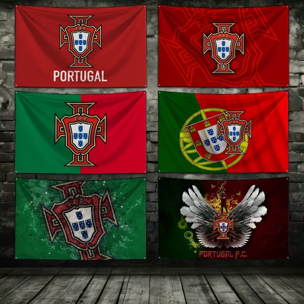 3x5 Ft P-PortugalS N-nationalS football team Flag Polyester Digital Printing Banner For Garage or Out door Decoration