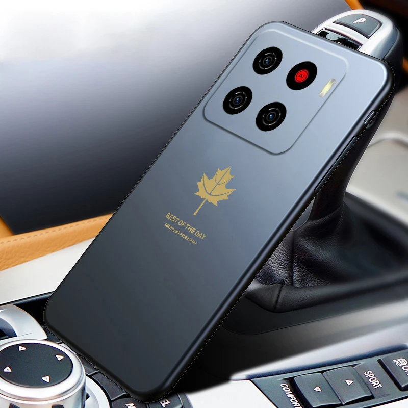 Aurora untuk ZTE Nubia A56 A36 Penutup Mewah Daun Maple Silikon TPU Soft Case untuk ZTE Blade A56 Pro A36 Shell