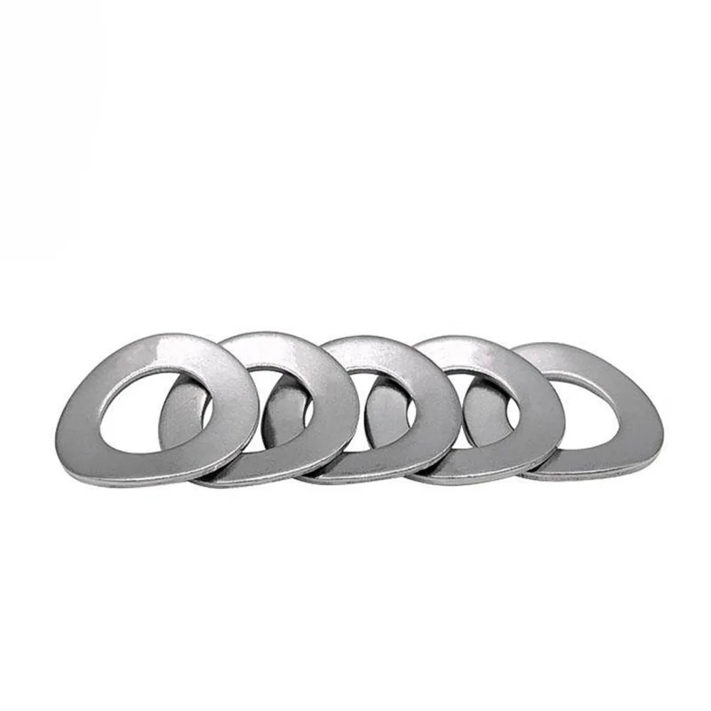 100Pcs DIN137A GB860 M2 M2.5 M3 M4 M5 M6 M8 304 Stainless Steel Curved Washers Wave Spring Washer