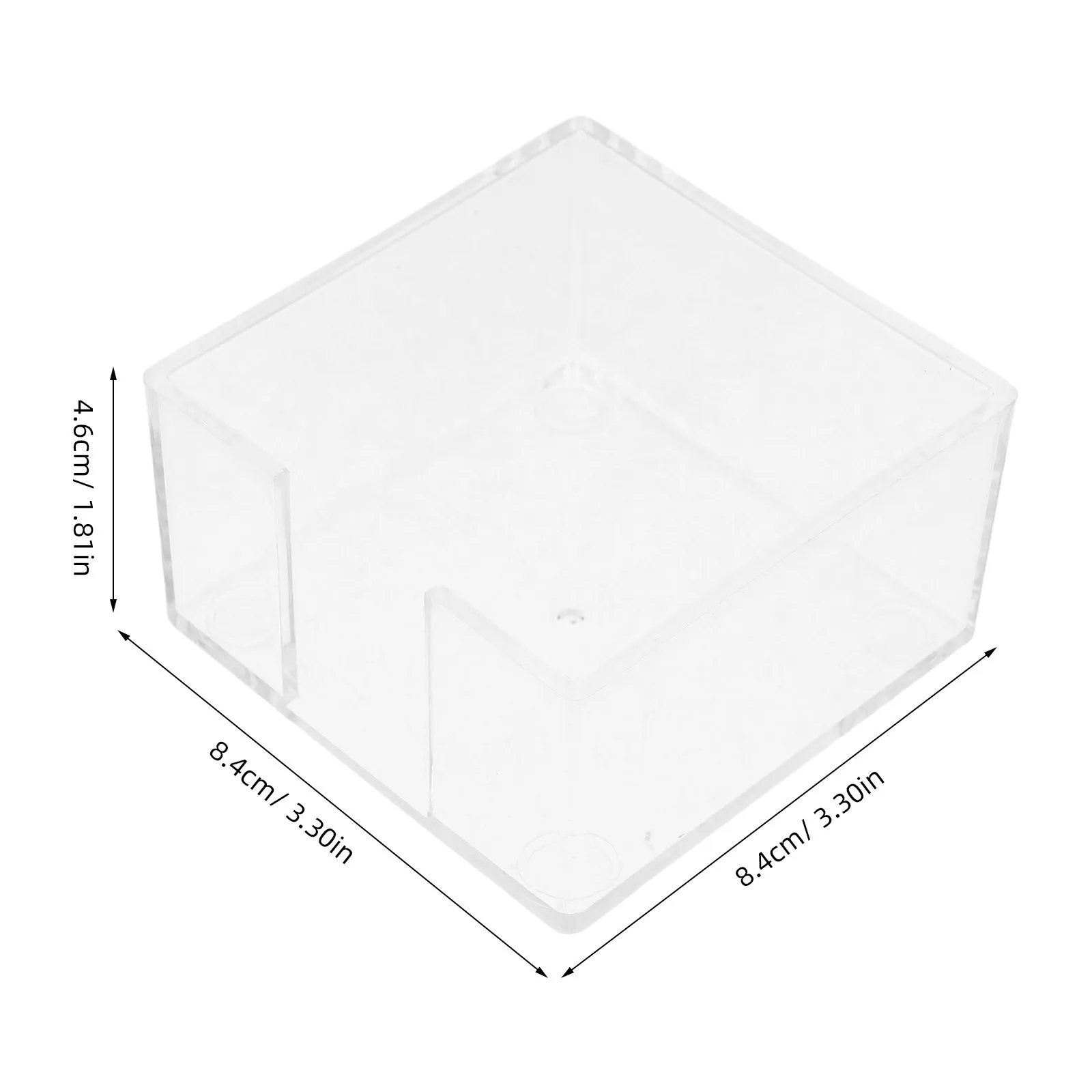 Transparent Acrylic Note Holder Clear Desk Organizer for and Memo Pads Home Office Note Pad Holders for Desk