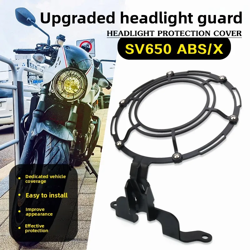 

For Suzuki SV650 SV650X Headlight Bracket Guard Cover Grill Protector Motorcycle SV650 ABS/X