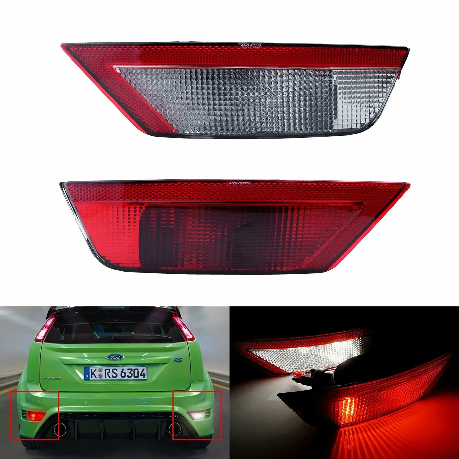 

Car Rear Bumper Reverse Light For Ford Focus Mk2 Hatchback 2008-2011 Brake Reflector Signal Stop Reverse Lamp Car Accessories