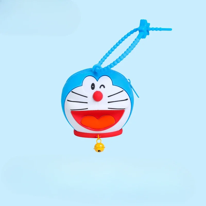 Kawaii Doraemons Kids Mini Coin Purse Children Cute Circular Wallet Cartoon Creative Money Bag Pendant Accessories Gifts