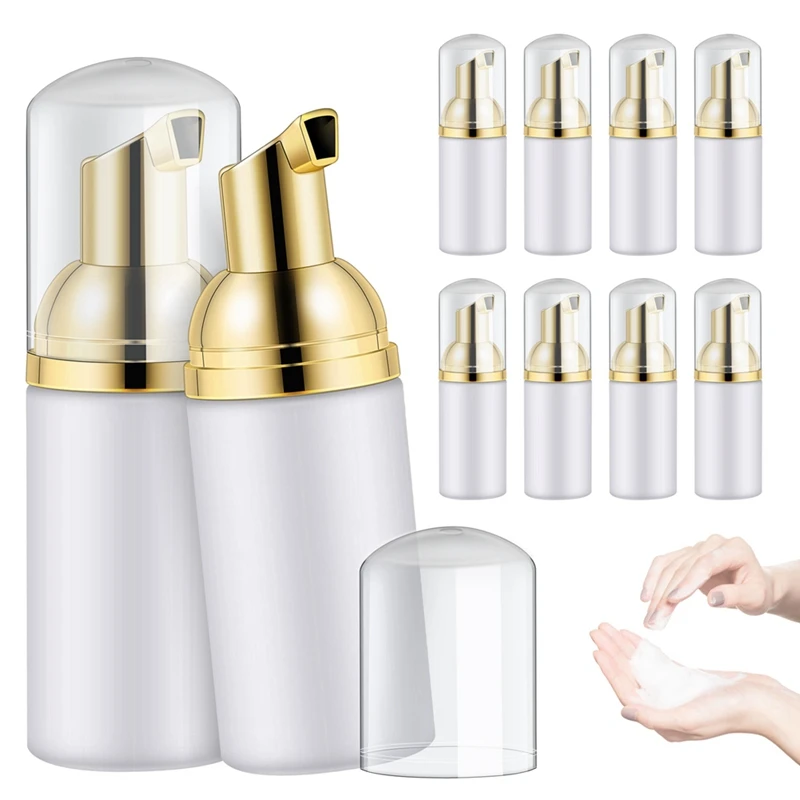 10Pcs 30ML Plastic Foam Bottle Soap Mousses Liquid Dispenser Froth Shampoo Lotion Bottling Face Cleaner Pump Bottles