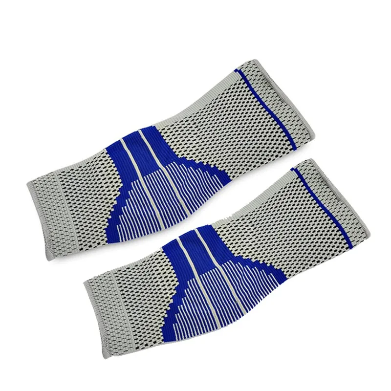 Elastische siliconen enkelondersteuning, fitnesscompressie, enkelbeschermer, basketbal, voetbal, tennis, silicagel pad