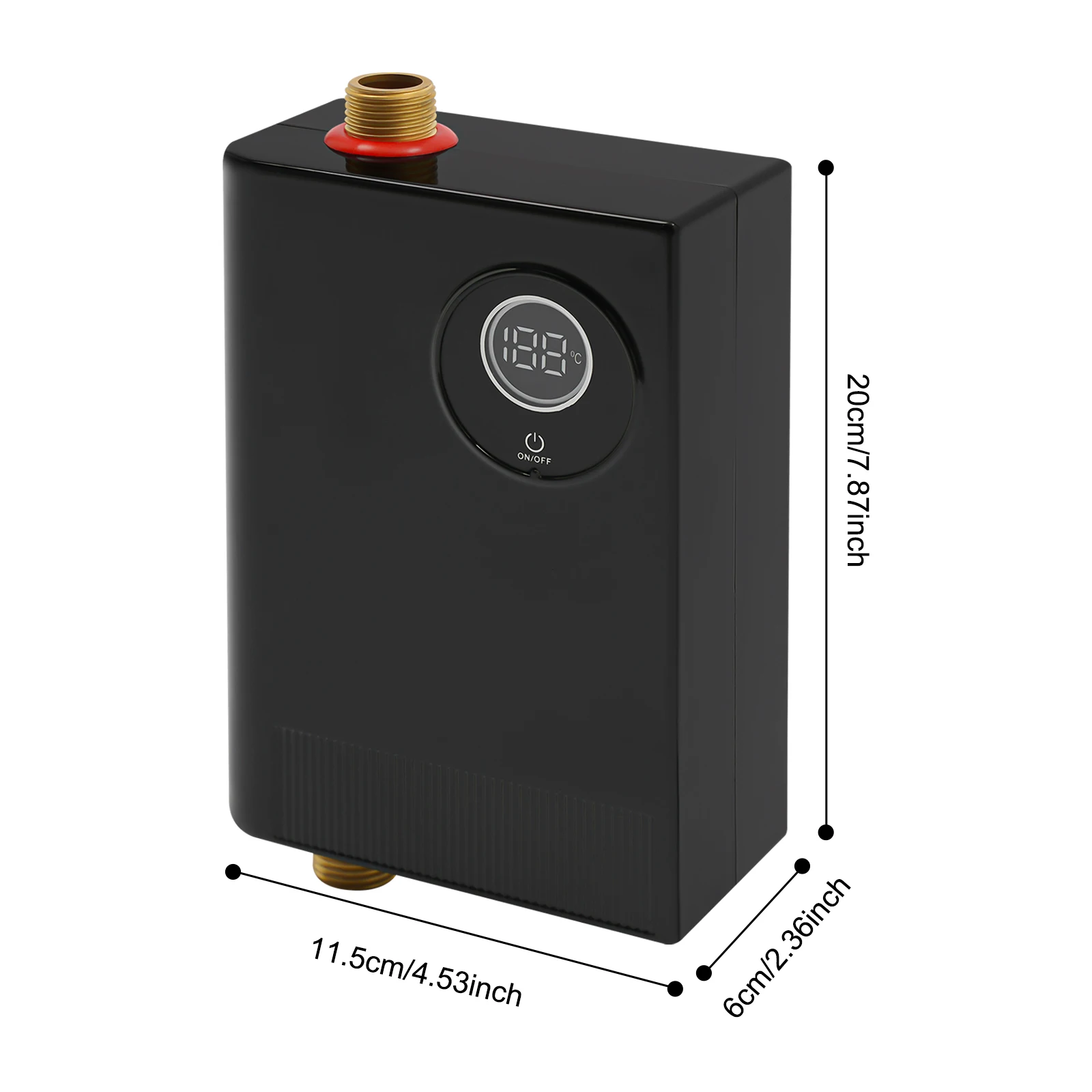 3000W Instant Electric Water Heater,Fast Heating Under Sink Anti-Dry Burning & Leakage Protection for Apartment,Kitchen,Bathroom