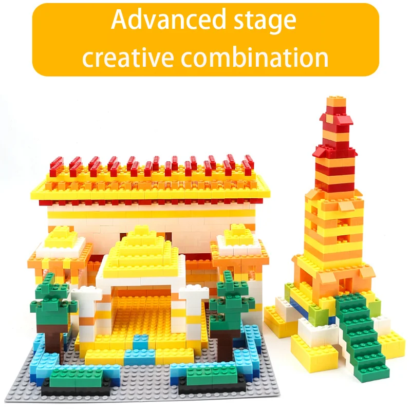 120/240 Stück Kreative Bausteine Großpackung Urban Classic Bausteine Zusammengebautes Geburtstagsgeschenk Pädagogisches Kinderspielzeug – Detail 7