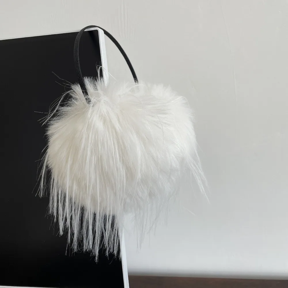 Penutup Telinga Tebal Lembut Berbulu Panjang untuk Wanita, Pelindung Dingin, Penghangat Telinga Musim Dingin