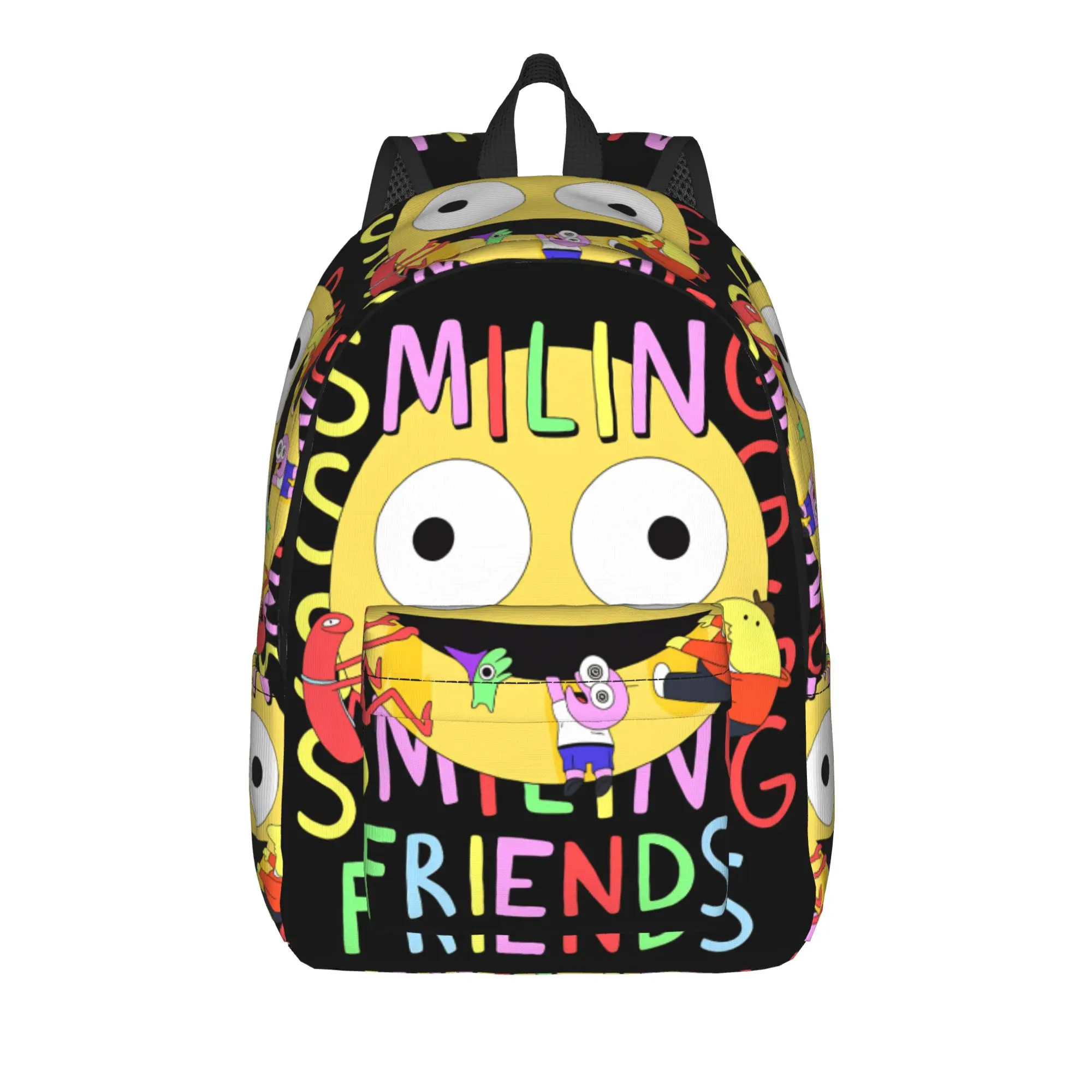 Smiling Friends Pim And Charlie Backpack  Sport Backpacks Boy Novelty High School Bags High Quality Lightweight Rucksack
