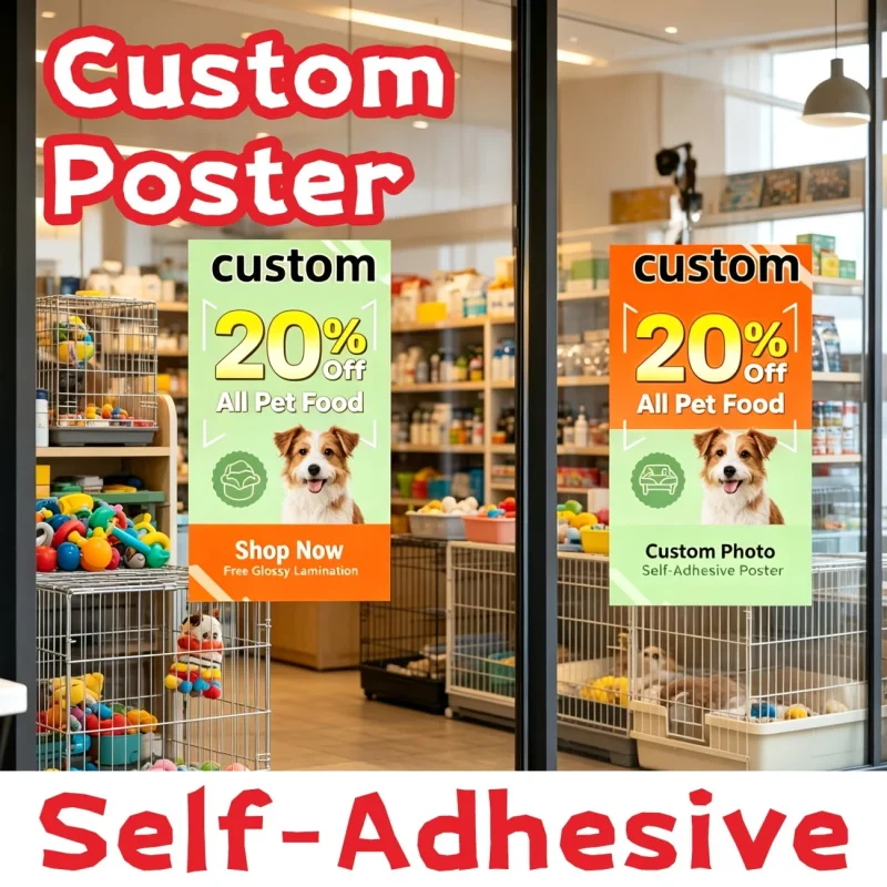 Custom all kinds of decorative advertising stickers waterproof decals for store office home car gift packaging brand promotion