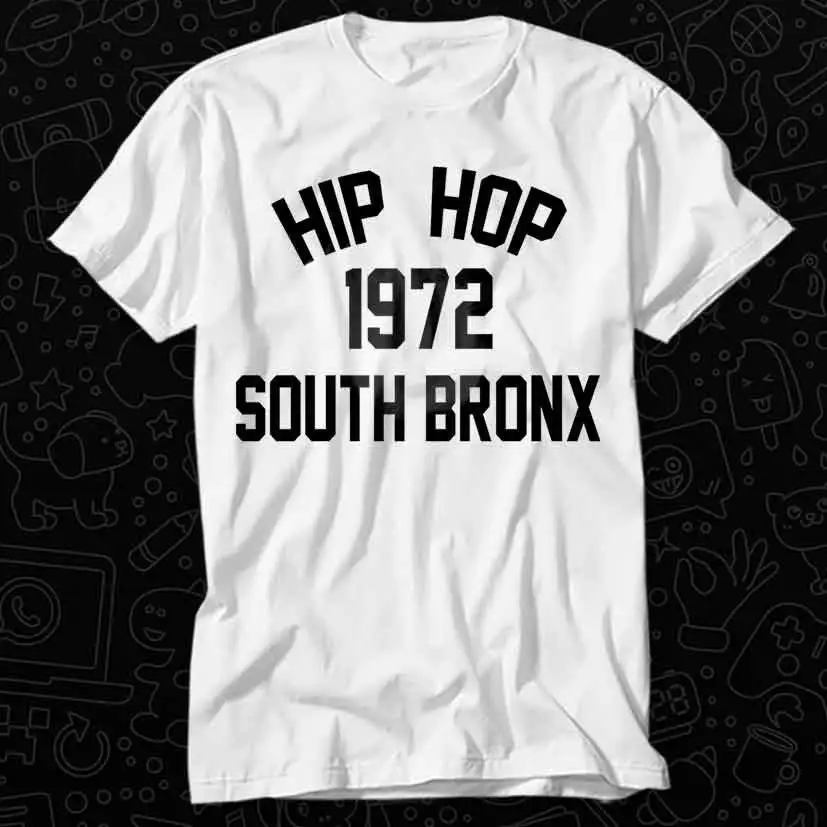 Hip Hop Music Bronx 1972 Rap Grandmaster Flash T Shirt For Top Adult Vintage Best Movie OZ358