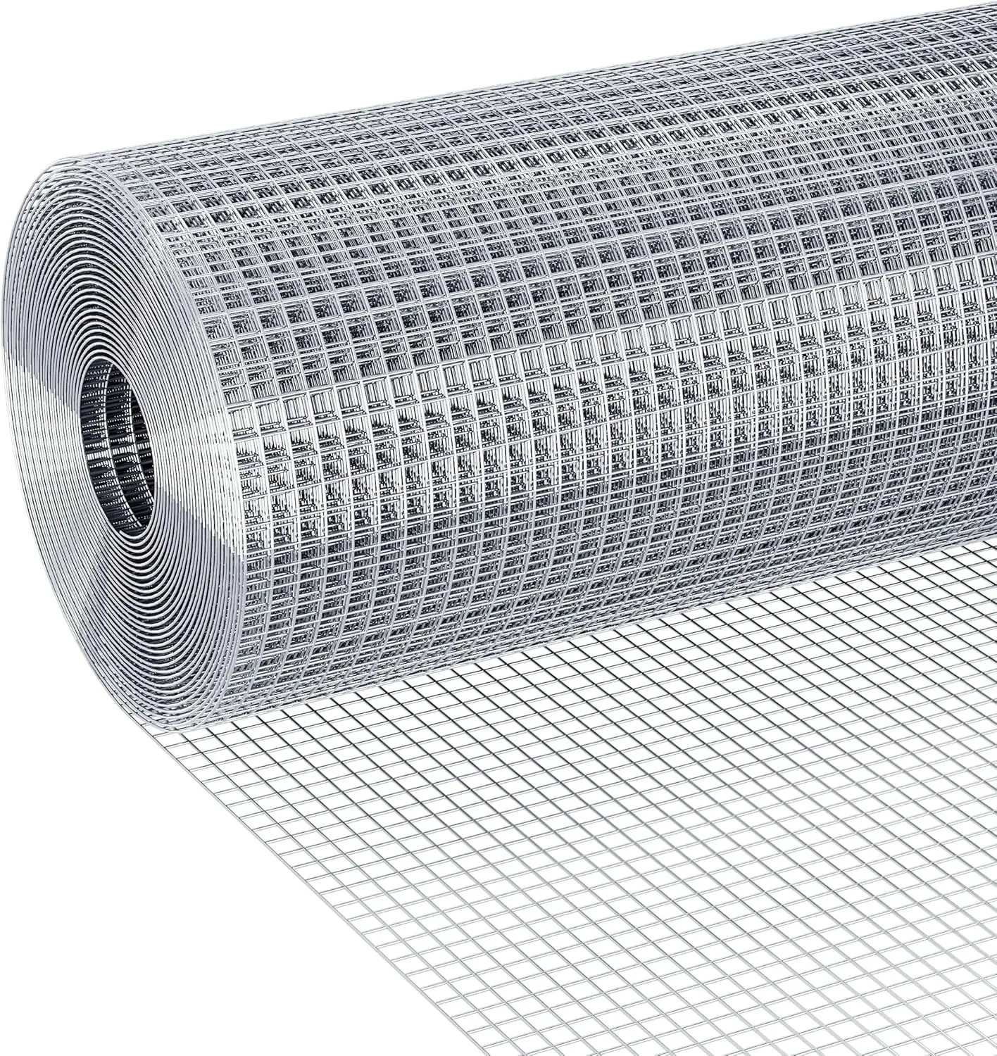 

19 Gauge 1/2 in 4 ft x 100 ft Galvanized Welded Wire Mesh, Chicken Wire Fencing for Garden, Predator Control