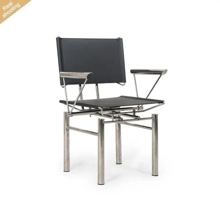 2024 Modern New Stainless Steel Saddle Chair Leisure Style Living Room Dining Room Furniture