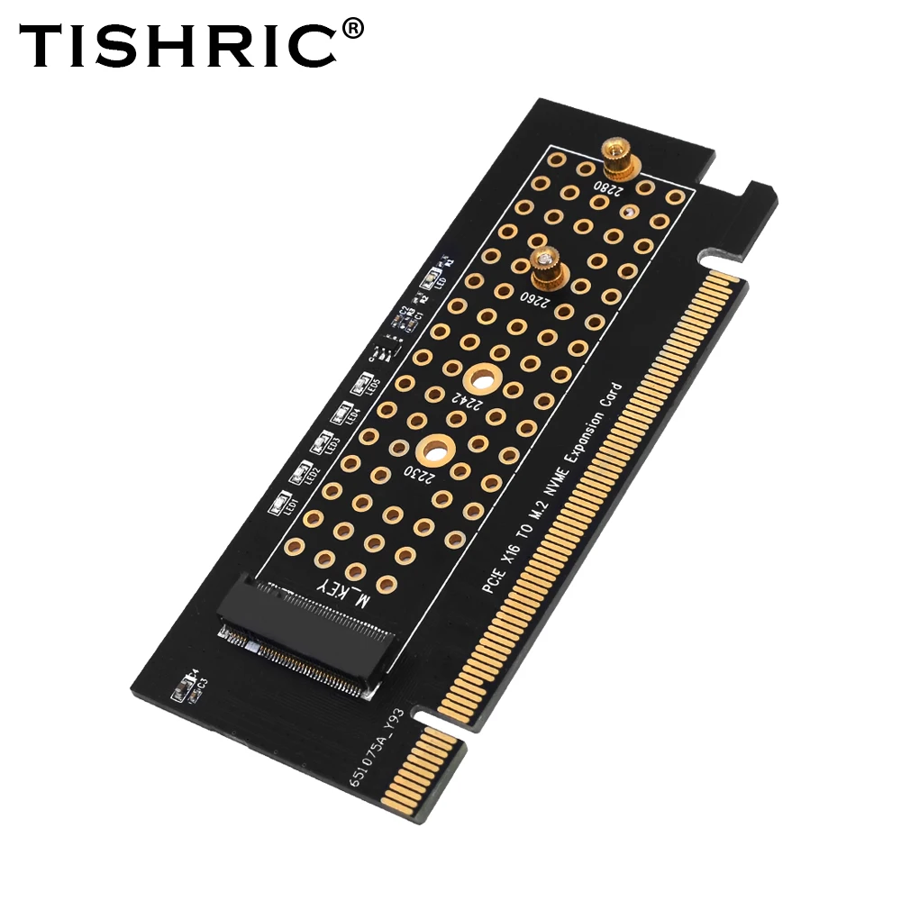 TISHRIC Pic e M2 Adapter Pice NVME M2 Pic Express Adapter riser card X1 X4 X16 Expansion Card