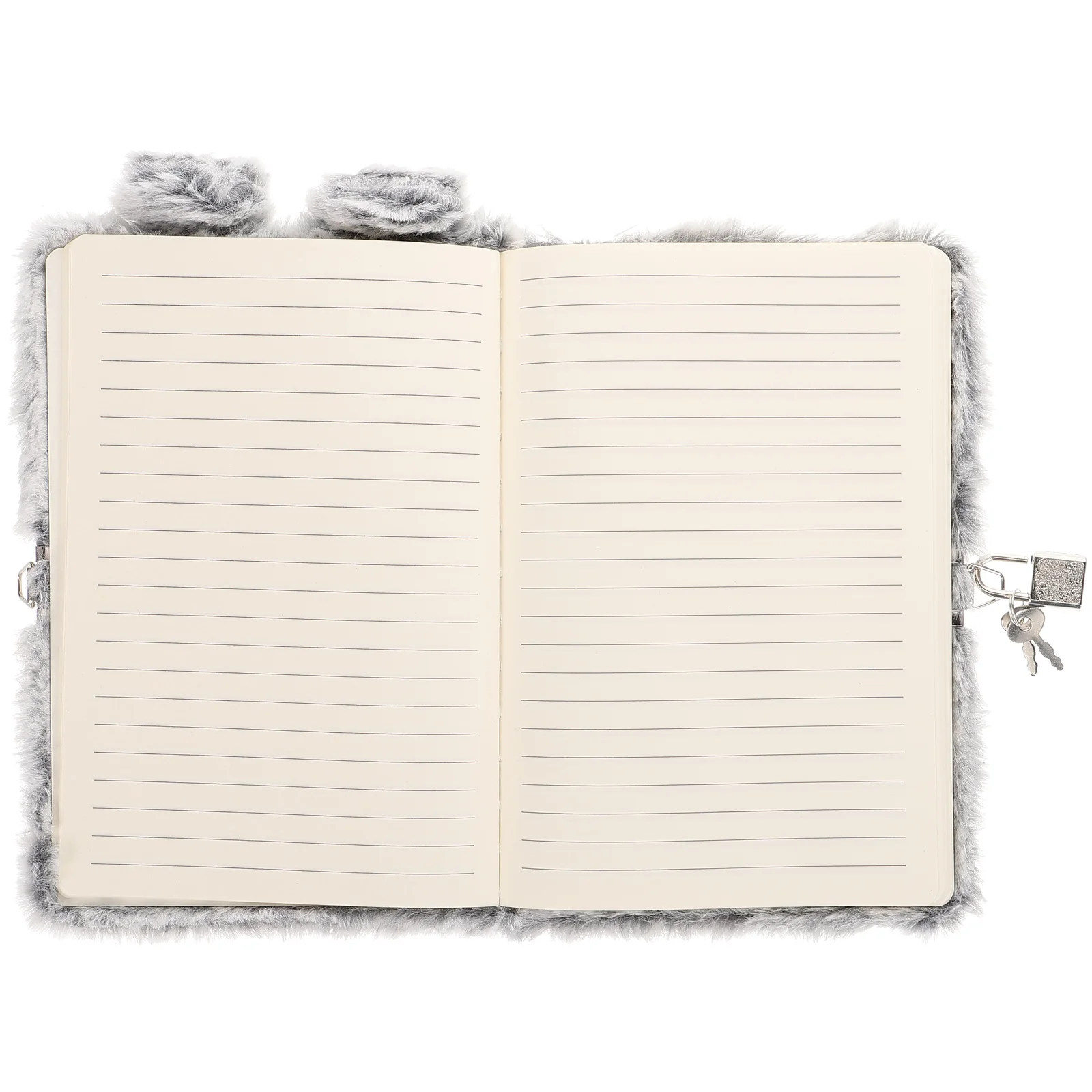 Cuaderno con cerradura, diario de dibujos animados, accesorio para niña, regalos femeninos, diario, cubierta de felpa de grabación esponjosa, Bloc de notas