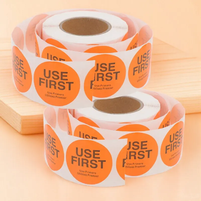 

2 Rolls Use First Stickers Food Labels for Restaurant Food Service Use by Date Storage Organizer Inventory Control Adhesive