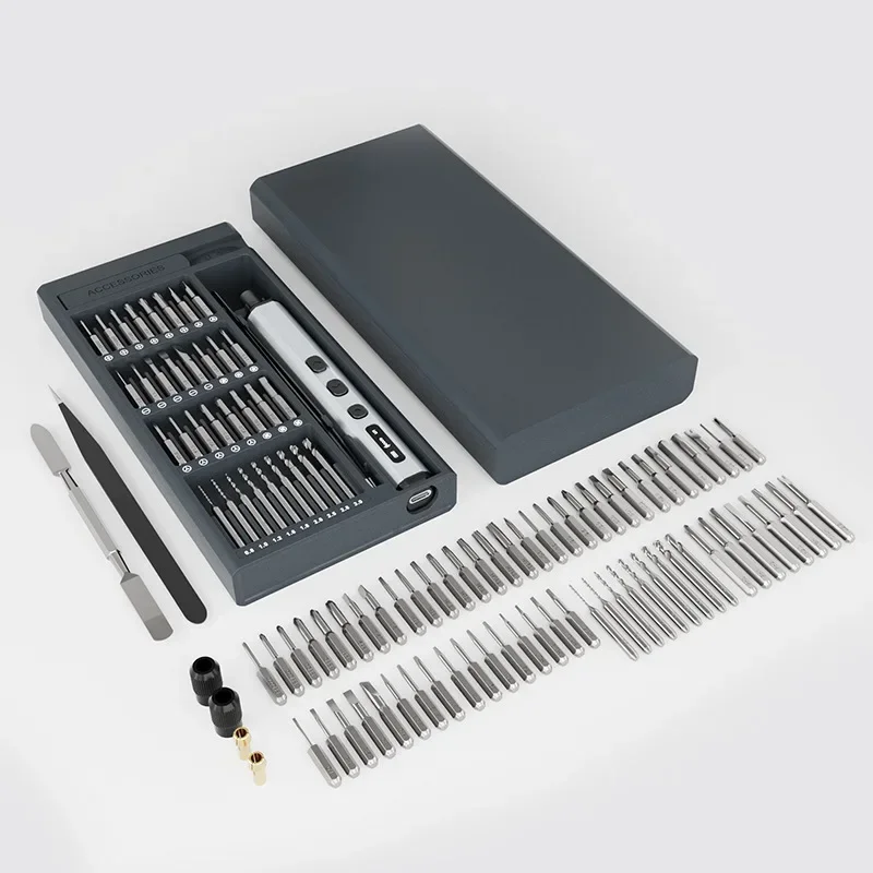 

Набор электрических отверток 68 в 1, 5 настройков крутящего момента, прецизионный электроинструмент, магнитные отвертки для телефона, очков, часов, ПК