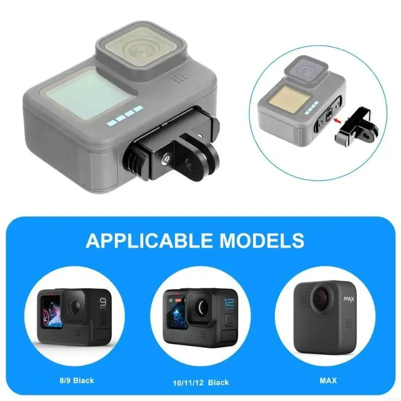 2025 Bộ chuyển đổi gắn kết nhanh từ tính mới cho 12 máy ảnh hành động nhôm 1/4in vít lỗ vít cho chân máy ảnh tự sướng selfies