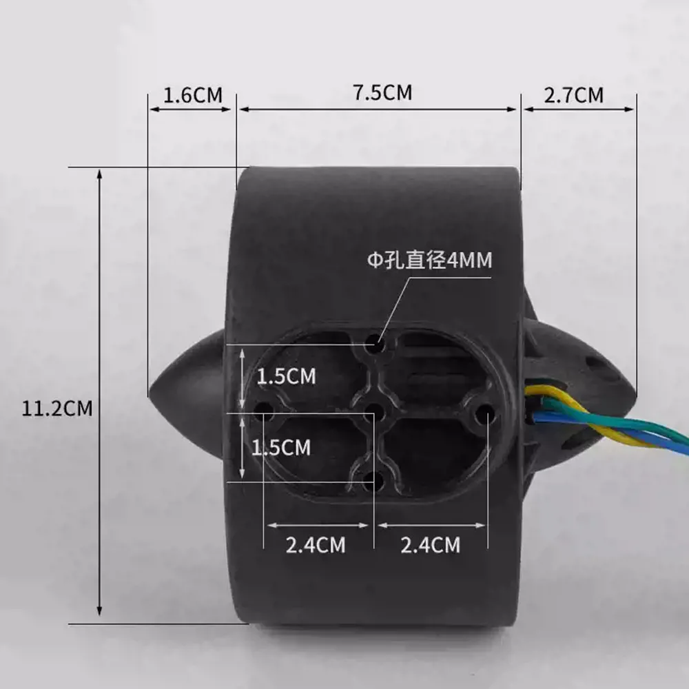 12-24V DC Underwater Thruster 3-Blade Propeller Waterproof Submarine Propulsion Motor For ROV RC Submersible Power Equipment