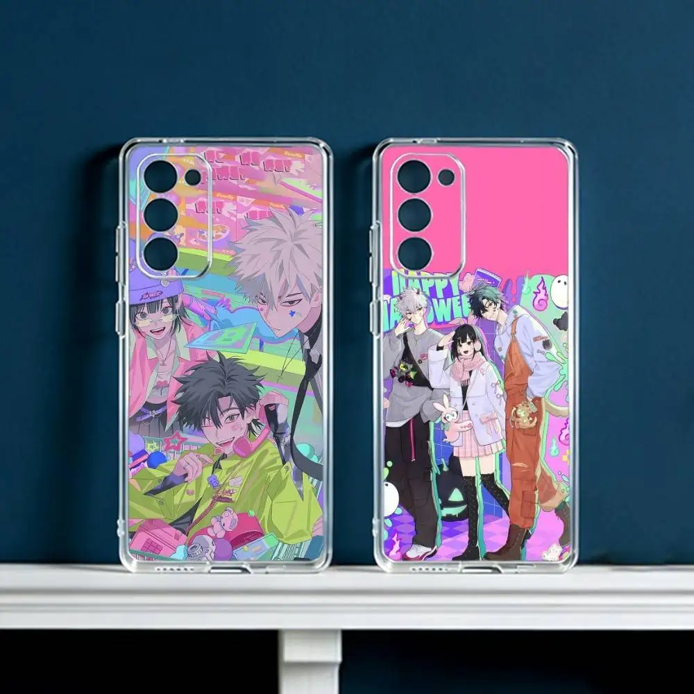 Link Click  Phone Case For Samsung Galaxy S24 S25 S23 S22 S21 Plus S24 S25 Transparent Cover Case