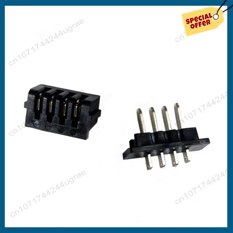 -A15I 2 PCS Ebike Battery Power Discharge Connector 4Pin Male And Female Connector Battery Base/Plate Black Replacment For Hailo