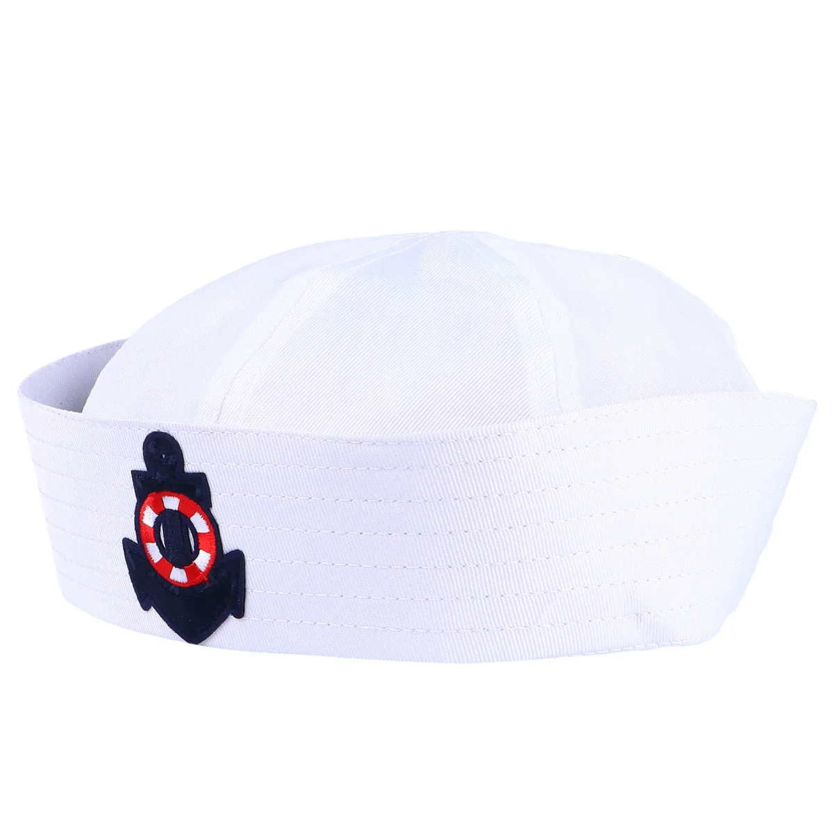 

1Pcs Sailor Hat Premium Navy Blue Durable Cosplay Costume Party Stage Performance White Sailor Cap Captain Hat