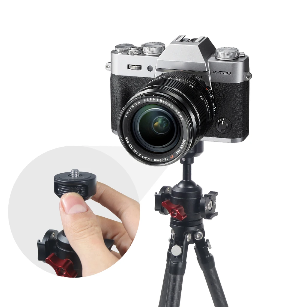 1/4" Female to Male Thread Screw Adapter Monopod Selfie Stick Mount Tripod Phone Holder for Gopro 13 12 Insta360 Pokect 3 Camera view 6