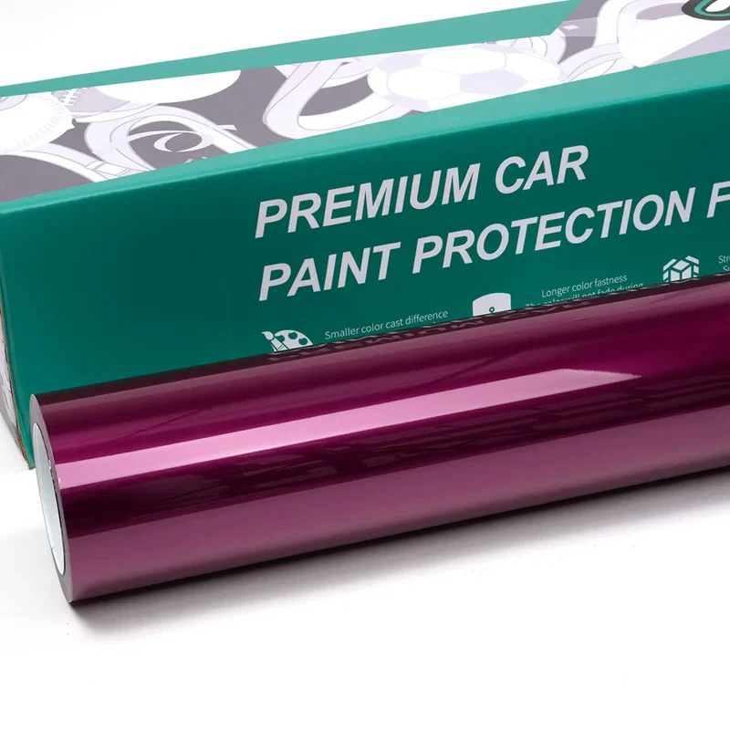 Metallic Series Car Wrap Vinyl PET Berry Violet  Body Sticker Self Adhesive Vehicle Wrapping Car Wrap Film