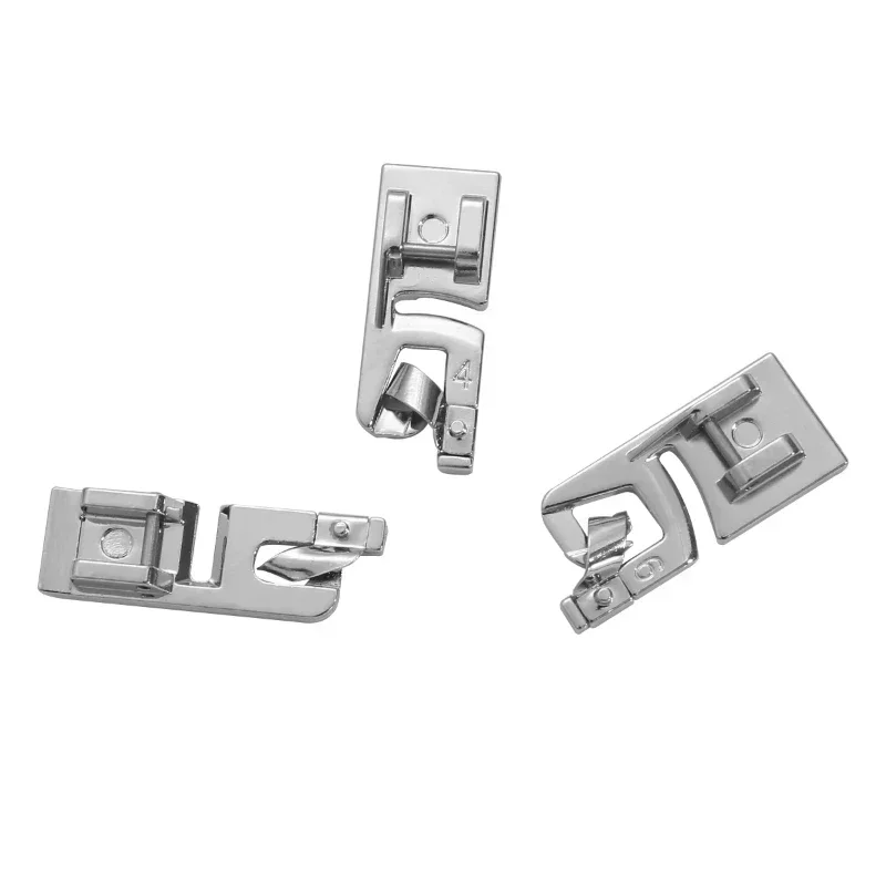 

1/3 PCS Narrow Rolled Hem Sewing Machine Presser Foot Set for Household Multi-Function Sewing Machines Accessories 3mm, 4mm, 6mm