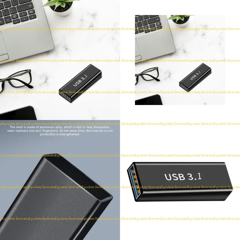 

R1WD USB Female To Type C Female Converter Adapter USB 3.1 Universal Compatibility 10Gbps Transfer Speed