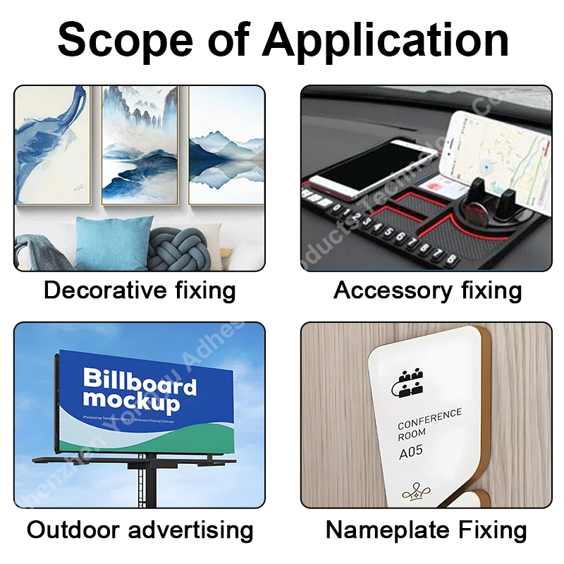 Nastro biadesivo in schiuma PE bianco adesivo forte installazione fissa vetro da parete senza traccia riparazione dello schermo dell'auto domestica impermeabile pesante