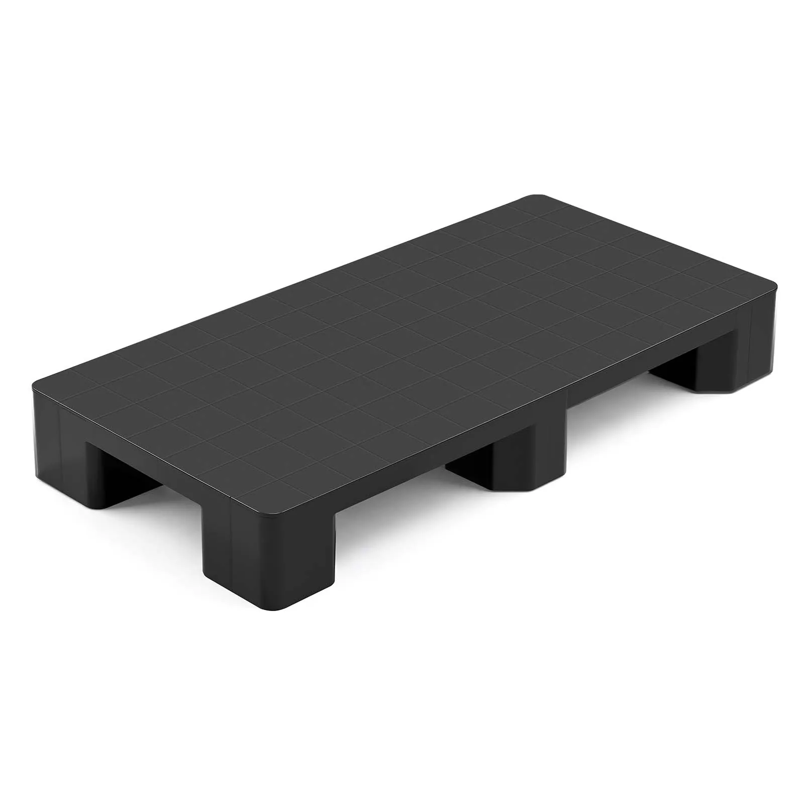 

SucceBuy 1/2PCS Plastic Pallet 2205 lbs Lightweight Waterproof Floor Storage Pad Basement Storage Pads for Supermarket Warehouse