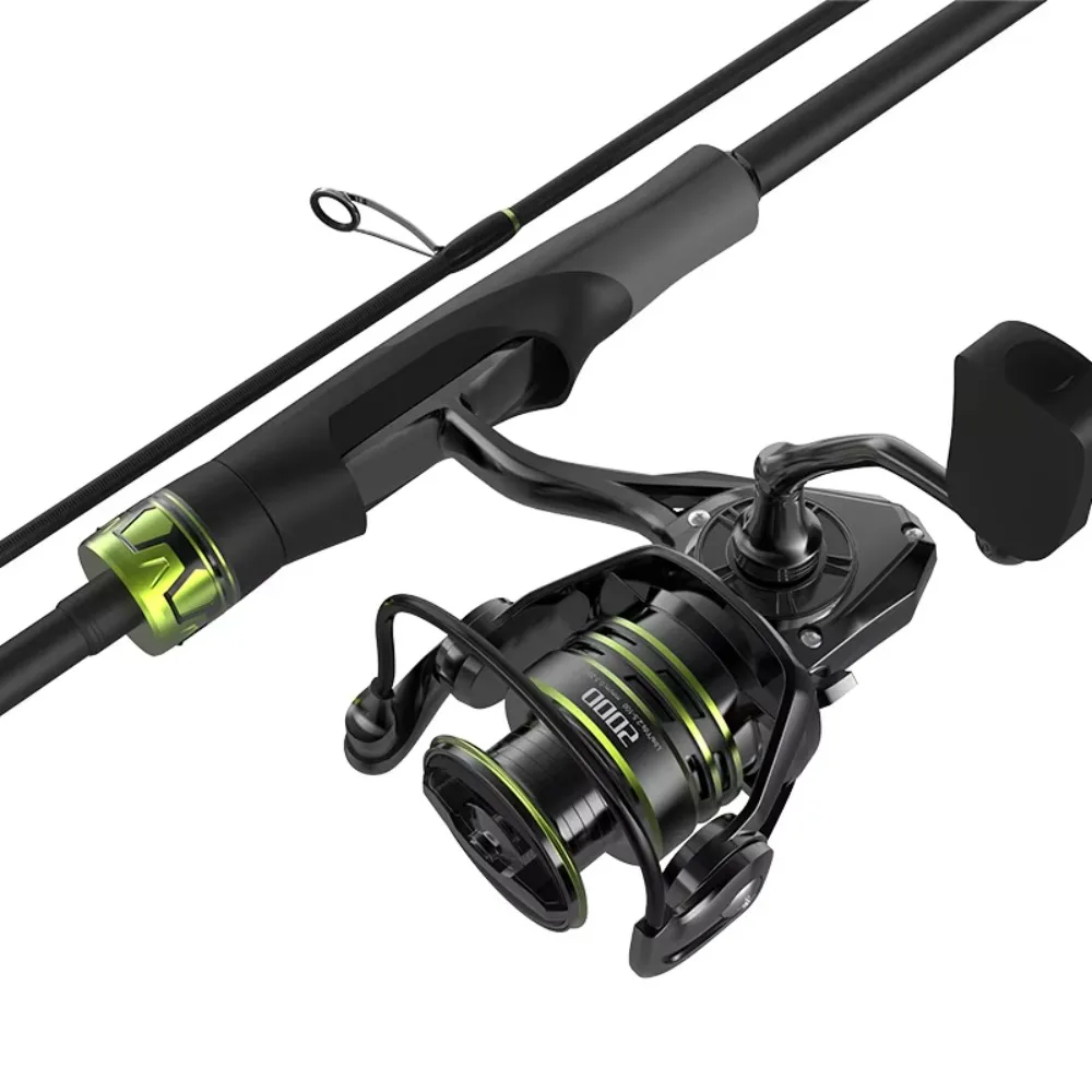 

Guides Carbon Bass Full Set Fishing Rod Reel Combo Medium Action Slow Jig Sea/Lake/Stream/River Jigging 2 Sections