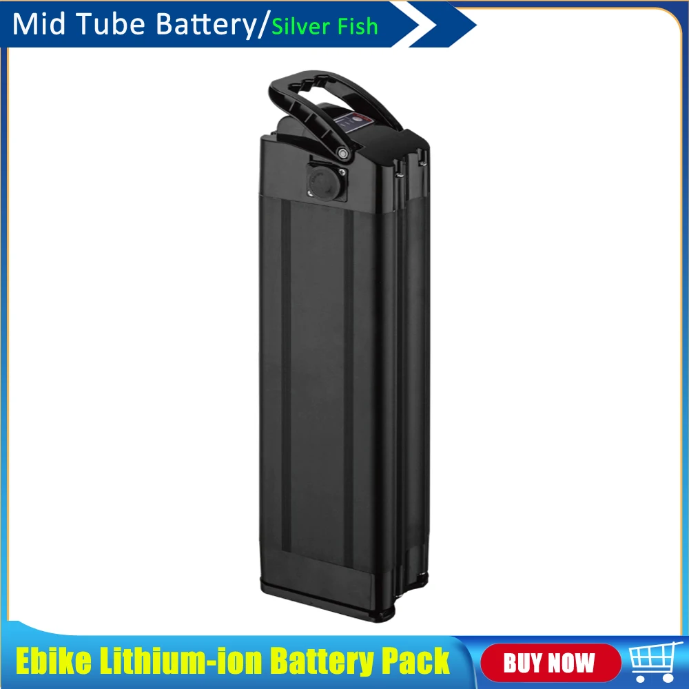 Mid Tube 36V 12.5Ah 17.5Ah 20Ah Silver Fish Li-ion Battery Pack for Kaisda 20inch City Commuter Electric Bike K7S Foldable Ebike