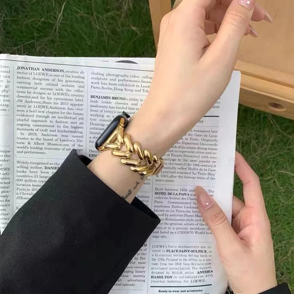 女性用ステンレスブレスレット,女性用スリムリストバンド,アップルウォッチシリーズ9, 8, 7, 6, 5, 4, 40mm, 41mm, 45mm, 44mm, 38mm 42mm