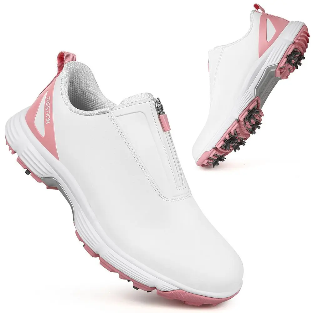 Hot 2025 Golf Shoes Men's Shoes Field Training Shoes Turning Lightweight Waterproof Comfortable Leather Fitness Shoes